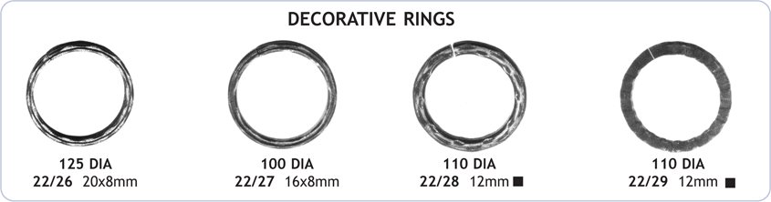 decorative artistic rings